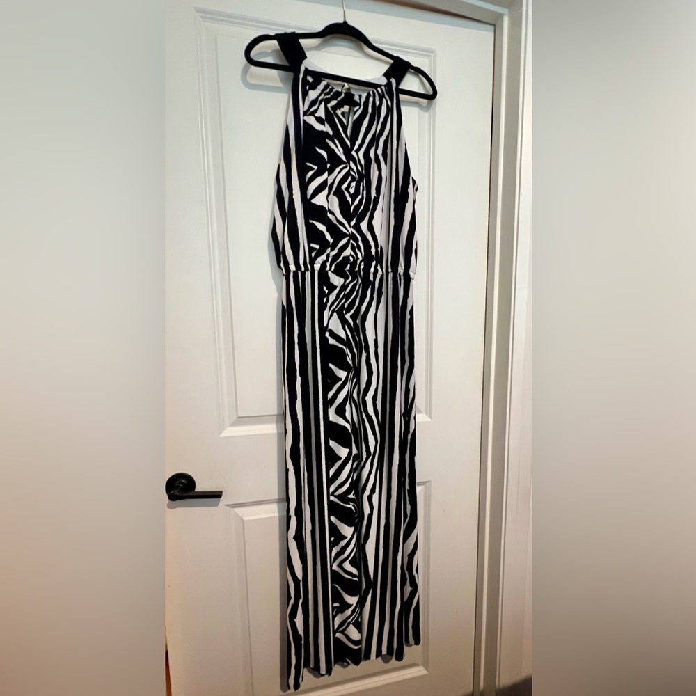 Chico's Monochrome Patterned Maxi Dress